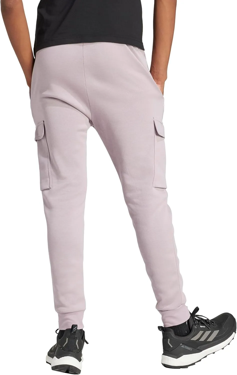 adidas Men's Essentials Fleece Regular Tapered Cargo Pants