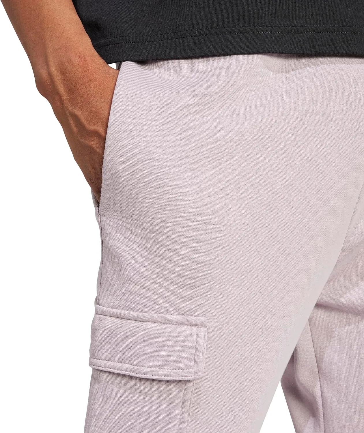 adidas Men's Essentials Fleece Regular Tapered Cargo Pants