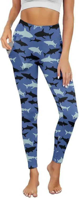 AFPANQZ Women's Yoga Leggings Tummy Control High Waisted Yoga Pants with Pockets Gym Fitness Stretch Capri Athletic Pants