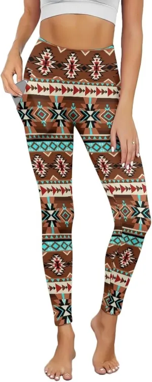 AFPANQZ Women's Yoga Leggings Tummy Control High Waisted Yoga Pants with Pockets Gym Fitness Stretch Capri Athletic Pants