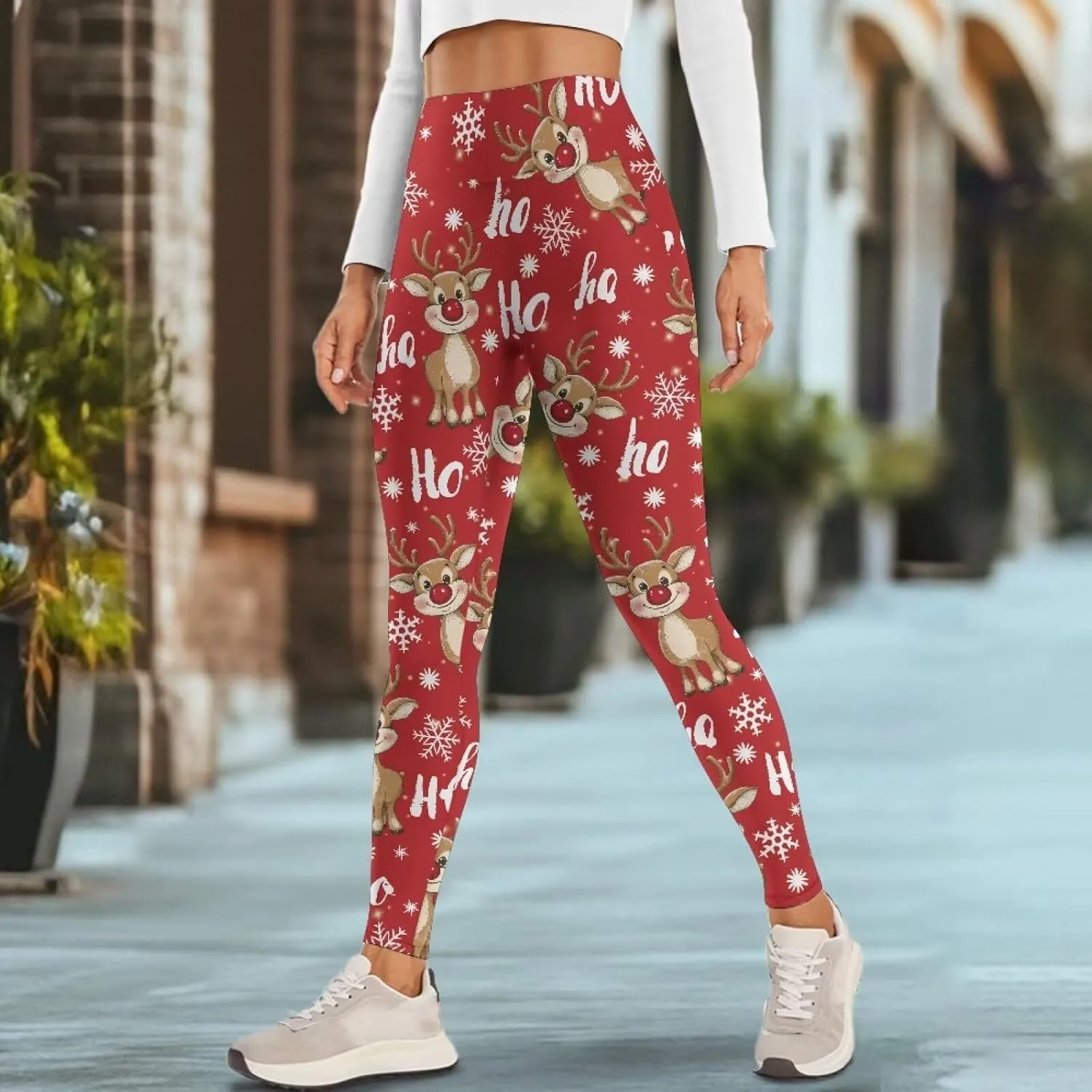 AFPANQZ Women's Yoga Leggings Tummy Control High Waisted Yoga Pants with Pockets Gym Fitness Stretch Capri Athletic Pants