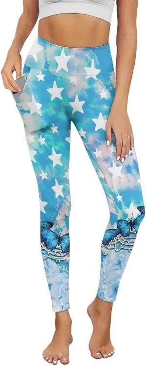 AFPANQZ Women's Yoga Leggings with Pockets Seamless Yoga Pants Casual Pants for Girls Running Dance Fitness Pants
