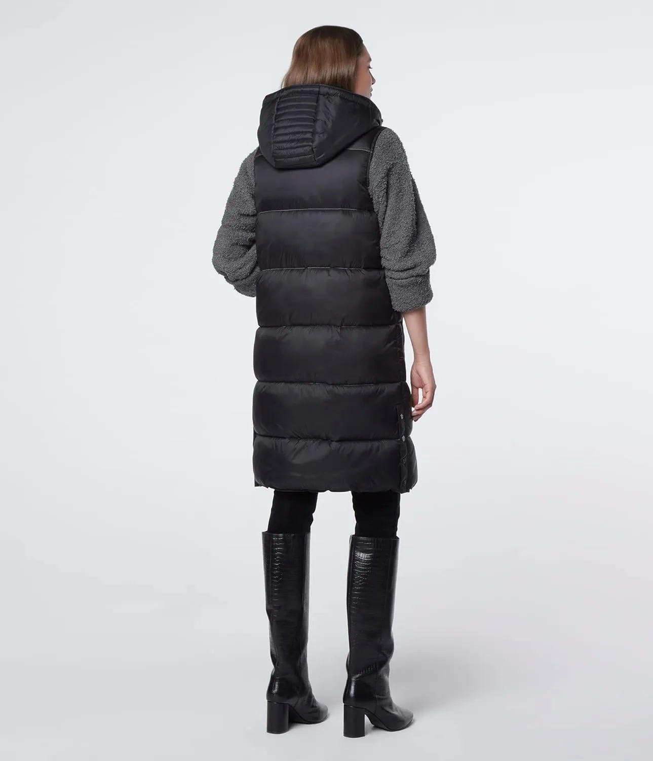 Andrew Marc Women's Kerr Long Quilted Puffer Vest