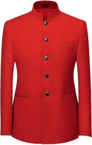 Black Suits For Men Slim Fit One Button Suit Coat Jacket Tops Men Fashion Jackets For Men Men Windbreaker Jacket
