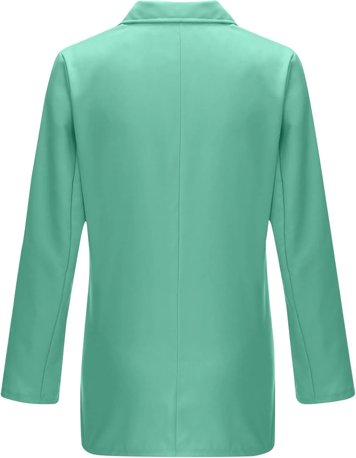 Blazers for Women Business Casual Long Sleeve Double Breasted Jackets Open Front Notch Lapel Work Jackets with Pockets