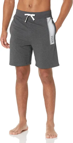 BOSS Men's Authentic Lounge Shorts with Printed Logo on Side