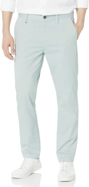 BOSS Men's Tapered Fit Cotton Blend Trousers