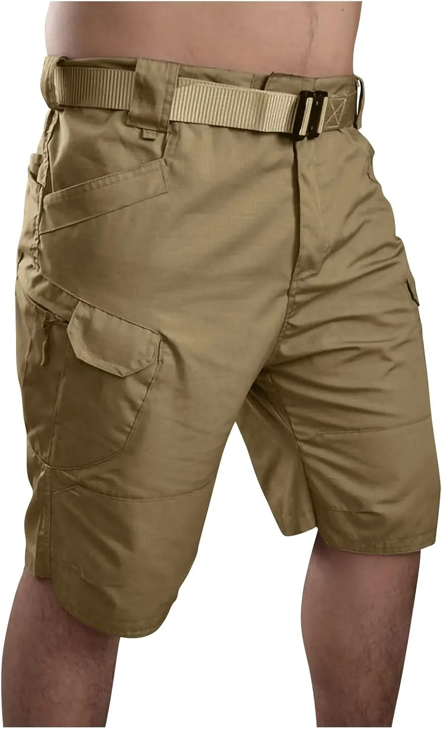 Cargo Shorts for Men Summer Outdoor Tactical Pants Solid/Patriotic Printed Military SweatShorts with Multi Pocket