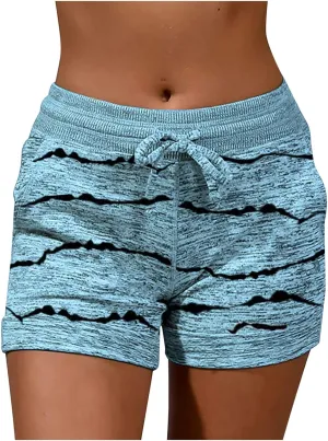 Casual Shorts for Women Athletic Workout Gym Yoga Shorts Summer Beach Lounge Short Pants