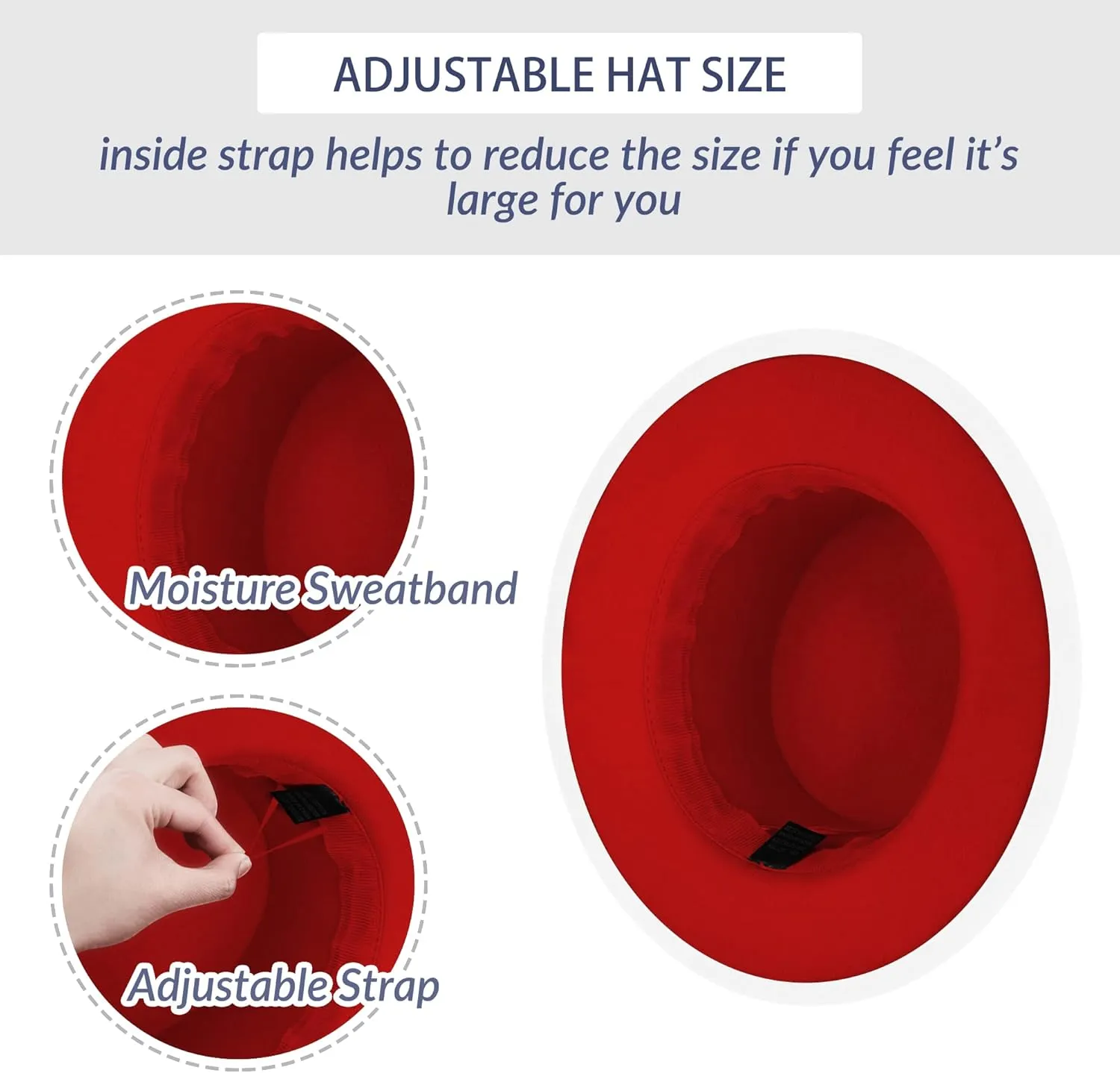 Classic Fedora Hat Two Tone Flat Top Hat with Band Wide Brim Pork Pie Hat Adjustable Patchwork Colors Panama Hat