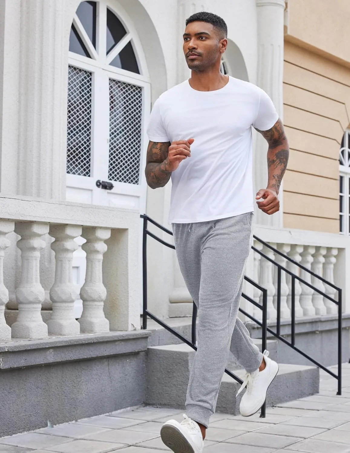COOFANDY Mens Joggers Sweatpants Athletic Running Pants Drawstring Workout Track Pants with Pockets