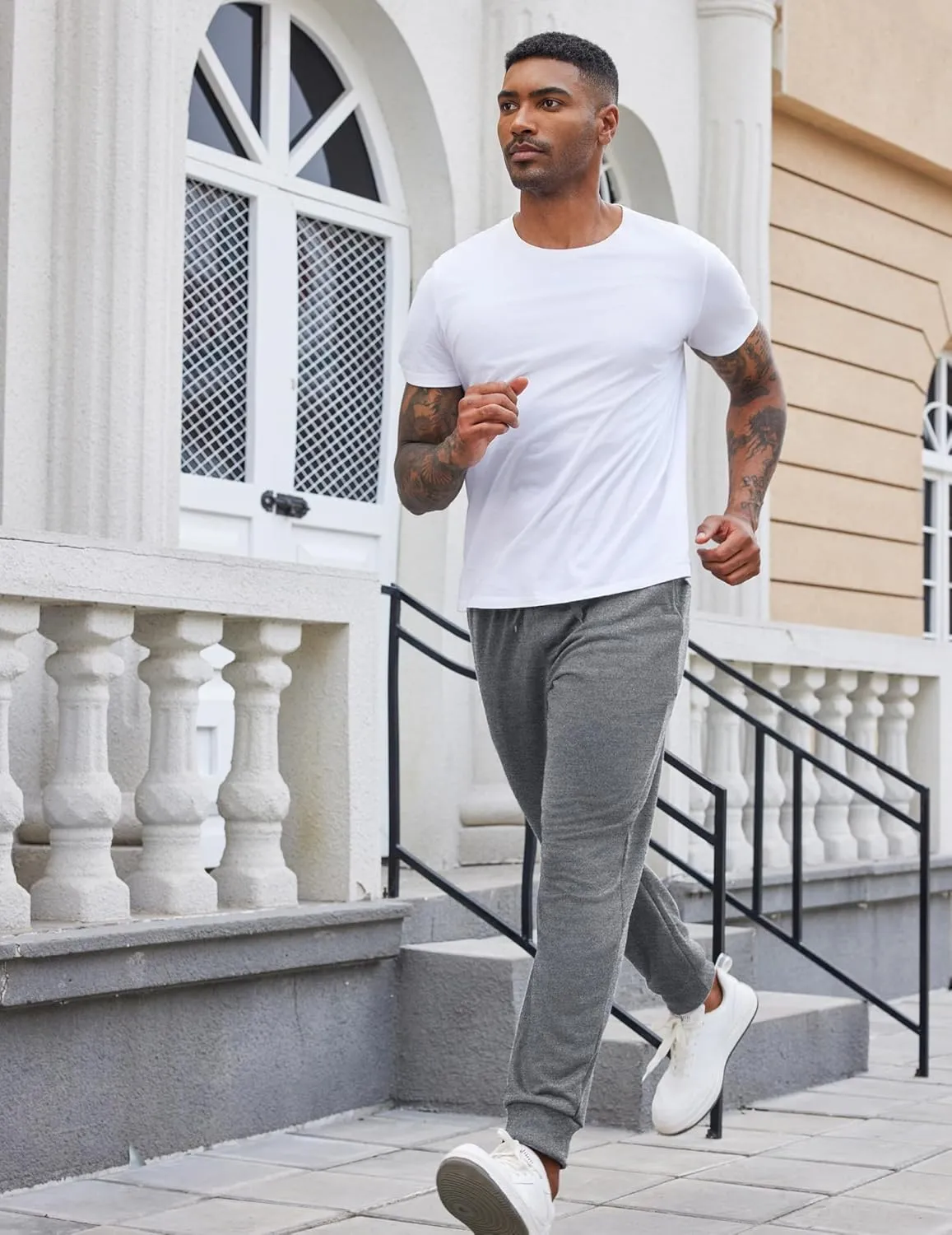 COOFANDY Mens Joggers Sweatpants Athletic Running Pants Drawstring Workout Track Pants with Pockets