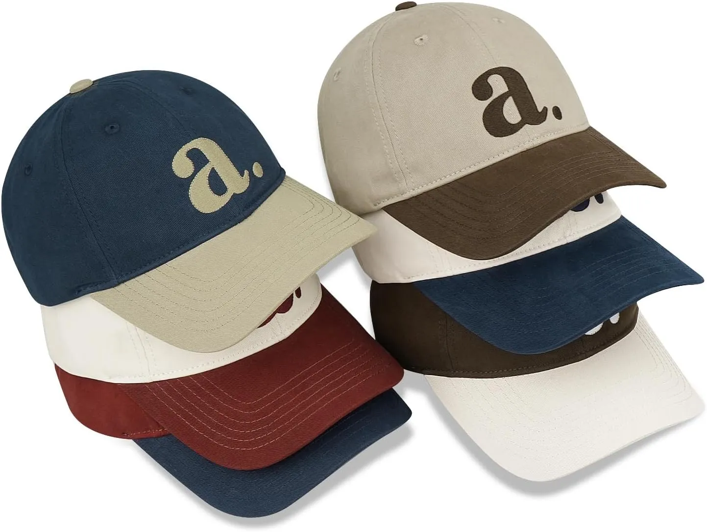 Croogo Baseball Cap Two Tone Mens Trucker Hats Low Profile Dad Hats Golf Cap Classic Snapback Hat Urban Street Hip Hop Hat