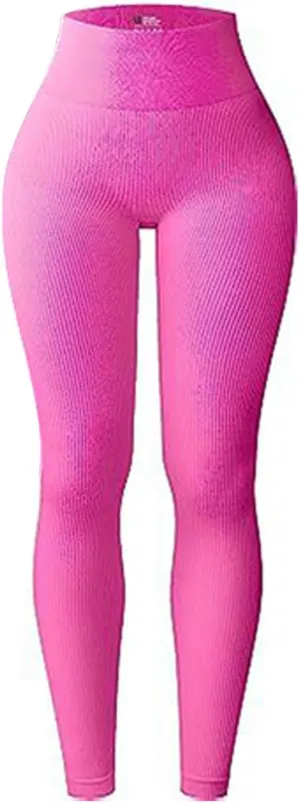DASAYO Women's Slim Yoga Leggings Exercise High Waist Sports Fashion Pants Solid Color Hip Lift Stretchy Yoga Pant