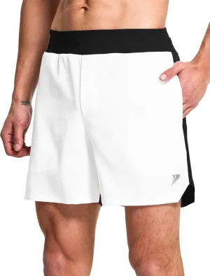 DEMOZU Men's 7 Inch Running Athletic Shorts Quick Dry Tennis Workout Gym Sports Shorts with Pockets
