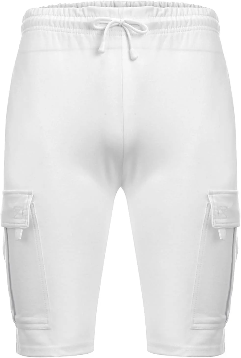 Drawstring Shorts Men 2023 Classic Fit Elastic Waist Cotton Linen Shorts with Pockets Summer Beach Cargo Shorts