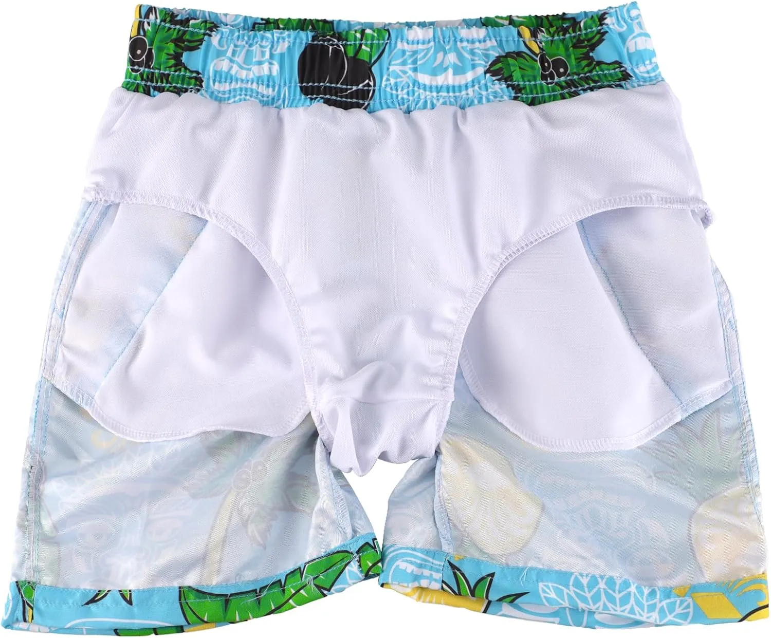 ESTAMICO Boys' Quick Dry Beach Swim Trunk Printed Board Shorts with Pockets
