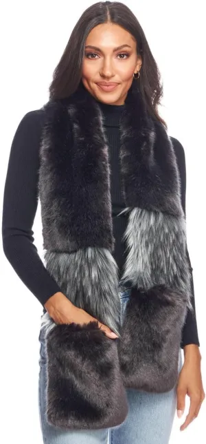 Fabulous-Furs Donna Salyers Vintage Faux Fur Remix Scarf