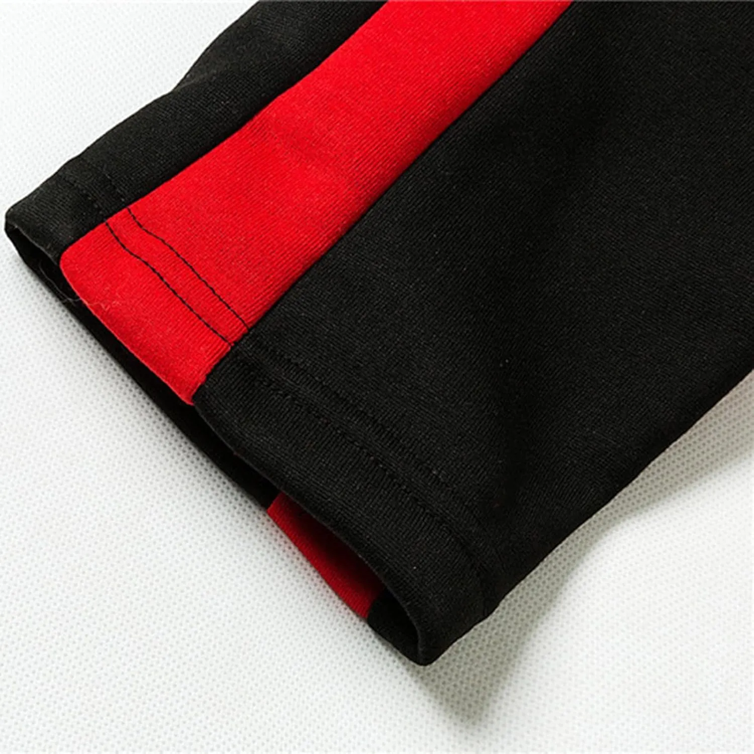 Fleece Lined Sweatpants Men Open Bottom Pull On Loose Fit Joggers Lightweight Athletic Lounge Pants with Pockets
