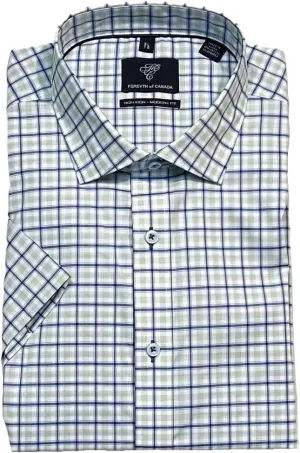 Forsyth of Canada Modern Fit Non-Iron Short Sleeve Stretch Sport Shirt