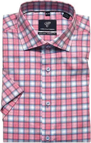 Forsyth of Canada Modern Fit Non-Iron Short Sleeve Stretch Sport Shirt