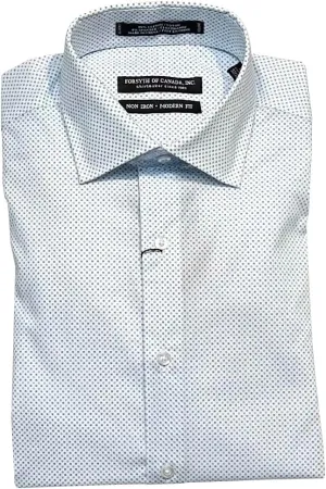 Forsyth of Canada Non-Iron Modern Fit Long Sleeve Stretch Dress Shirt