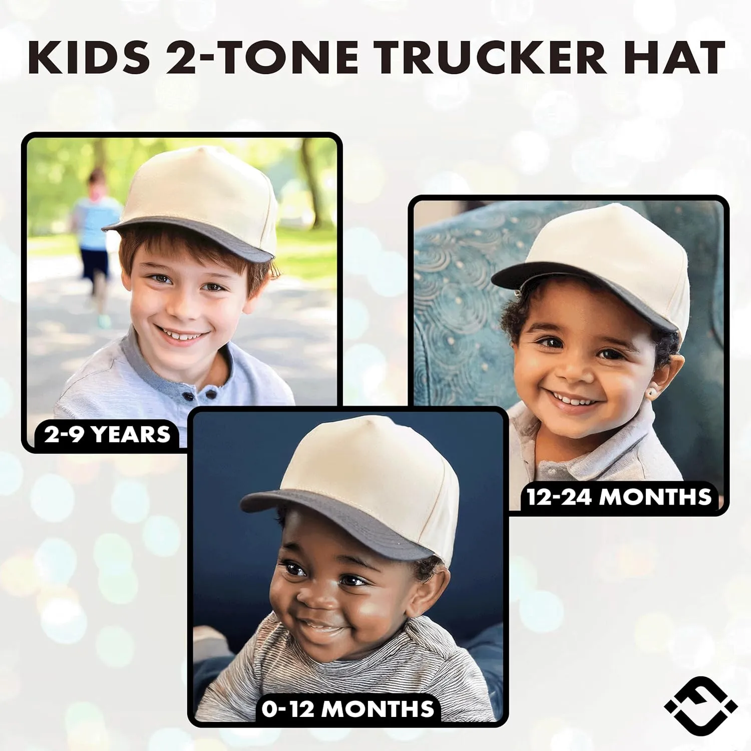 Funky Junque Premium Kids Trucker Hat Vintage Snapback Baseball Cap - Toddler Designs, Infant Sizes