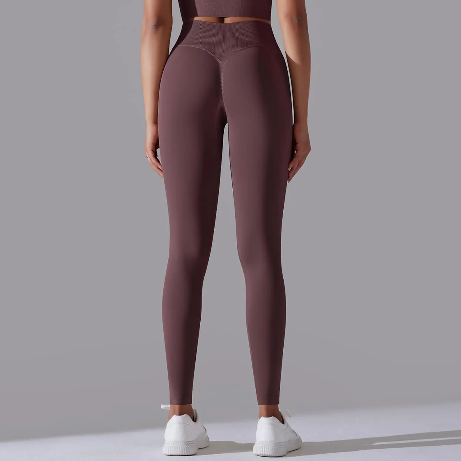 FZVYD High Waisted Leggings for Women Full Length Capri Soft Yoga Pants for Workout Athletic High Waist Tummy Control Tights