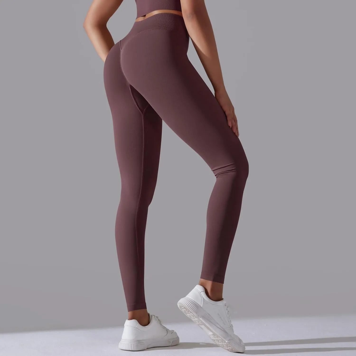 FZVYD High Waisted Leggings for Women Full Length Capri Soft Yoga Pants for Workout Athletic High Waist Tummy Control Tights