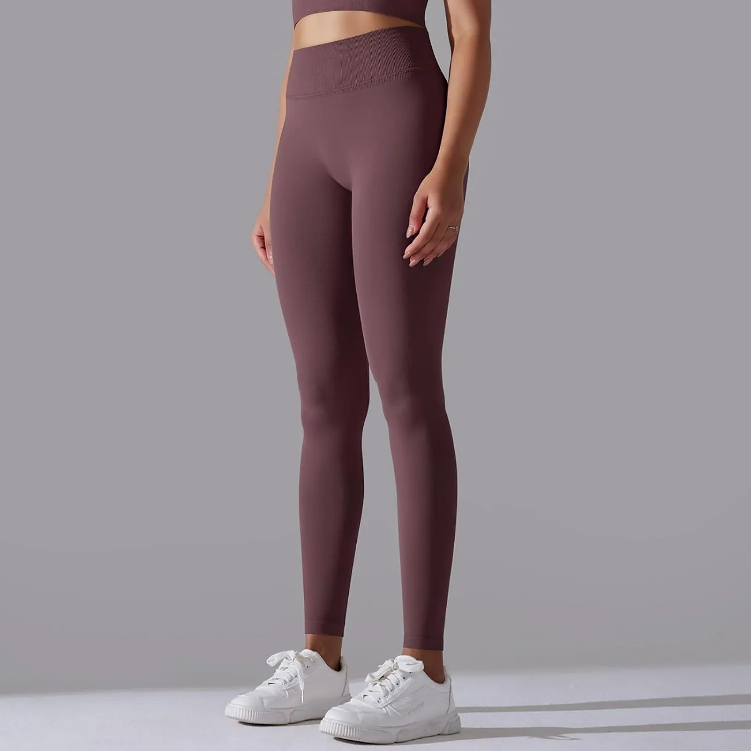 FZVYD High Waisted Leggings for Women Full Length Capri Soft Yoga Pants for Workout Athletic High Waist Tummy Control Tights