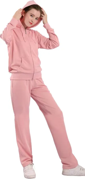 Gary Com 2 Piece Outfits Women's Tracksuit Sets Sweatsuit Long Sleeve Hoodie and Sweat Pants Zip Up Jogger Workout Suit
