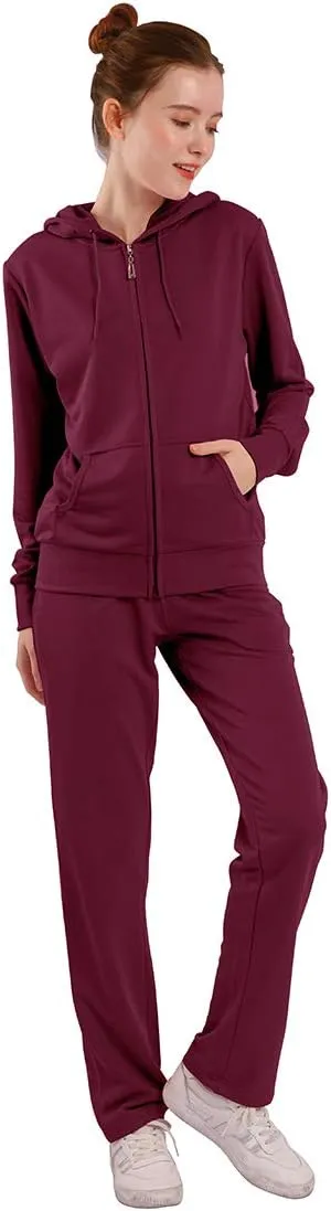 Gary Com 2 Piece Outfits Women's Tracksuit Sets Sweatsuit Long Sleeve Hoodie and Sweat Pants Zip Up Jogger Workout Suit
