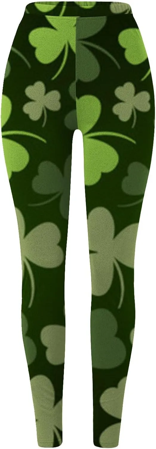 Gym Leggings for Women Irish Irish Sports Leggings with Soft and Slim Butt Lifts Yoga Pants Women Black Stretch