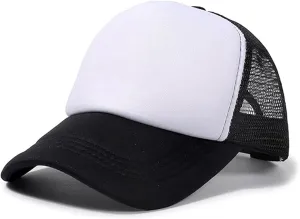 IZUS 1-4T Toddler Cute Mesh Trucker Hat Baby-Girls Foam Baseball Caps Adjustable Snapback Strap Two-Tone Visor Hat Baby-Boys