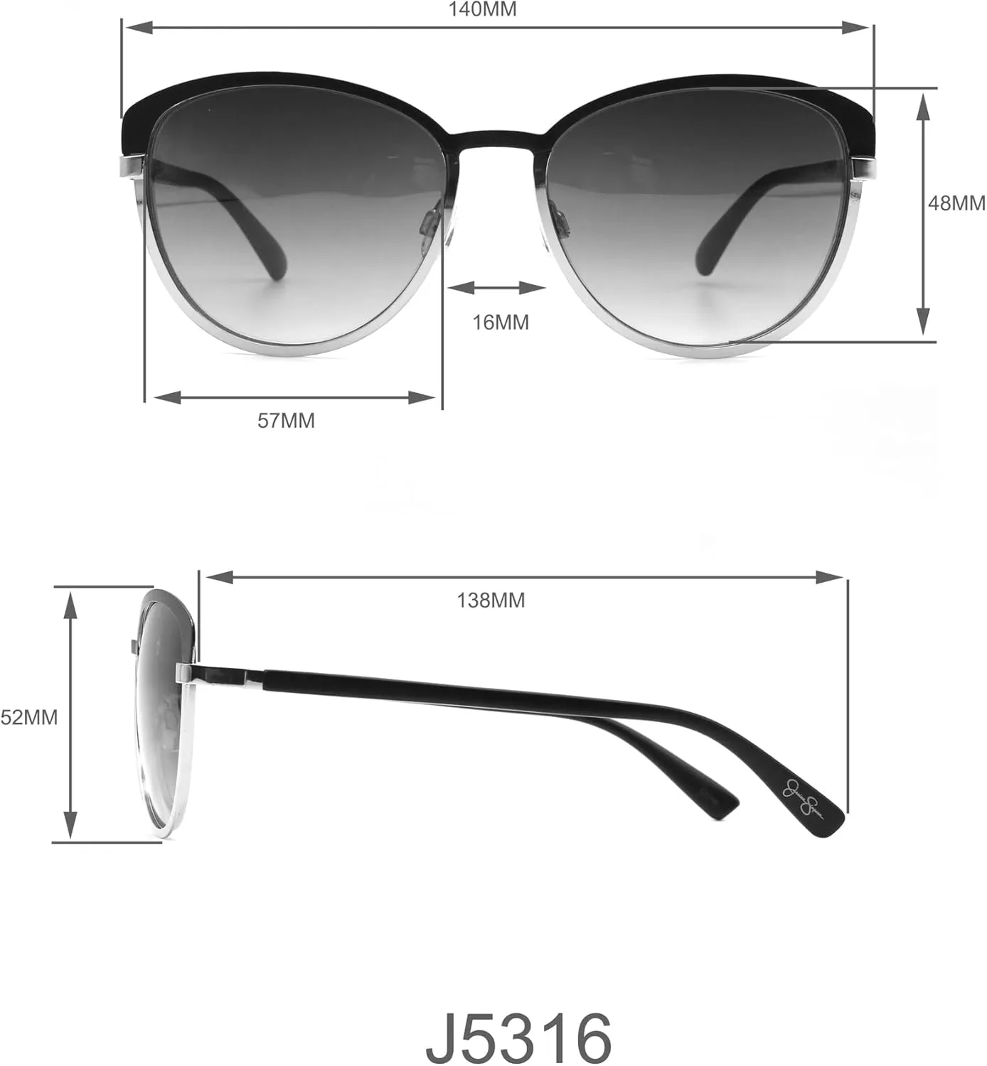 Jessica Simpson Women's Sunglasses with UV400 Protection - Glamorous Sunglasses for Women
