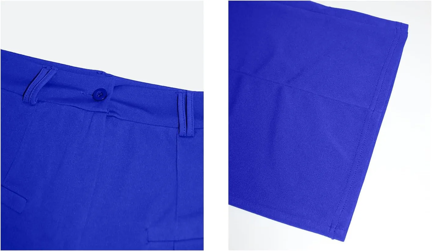 LAJIOJIO Wide Leg Dress Pants for Women Dressy Business Casual High Waisted Straight Leg Work Office Trousers Slacks