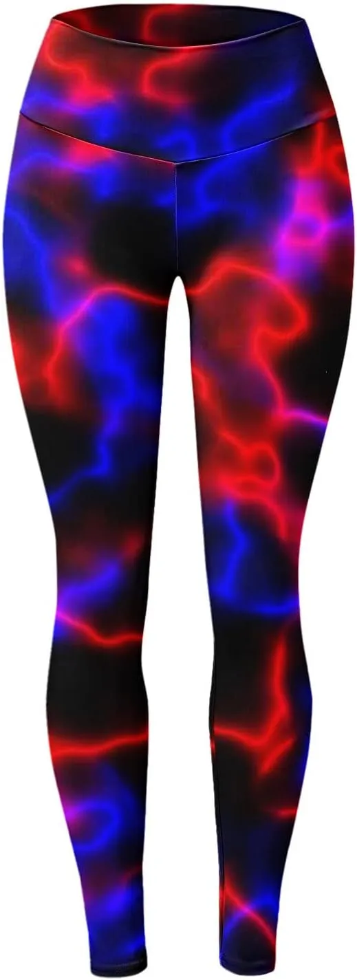 LCMTWX Yoga Leggings Leggings Slimming Print Booty Women's Tummy Running Yoga Workout Running Pilates Pants Pants Yoga