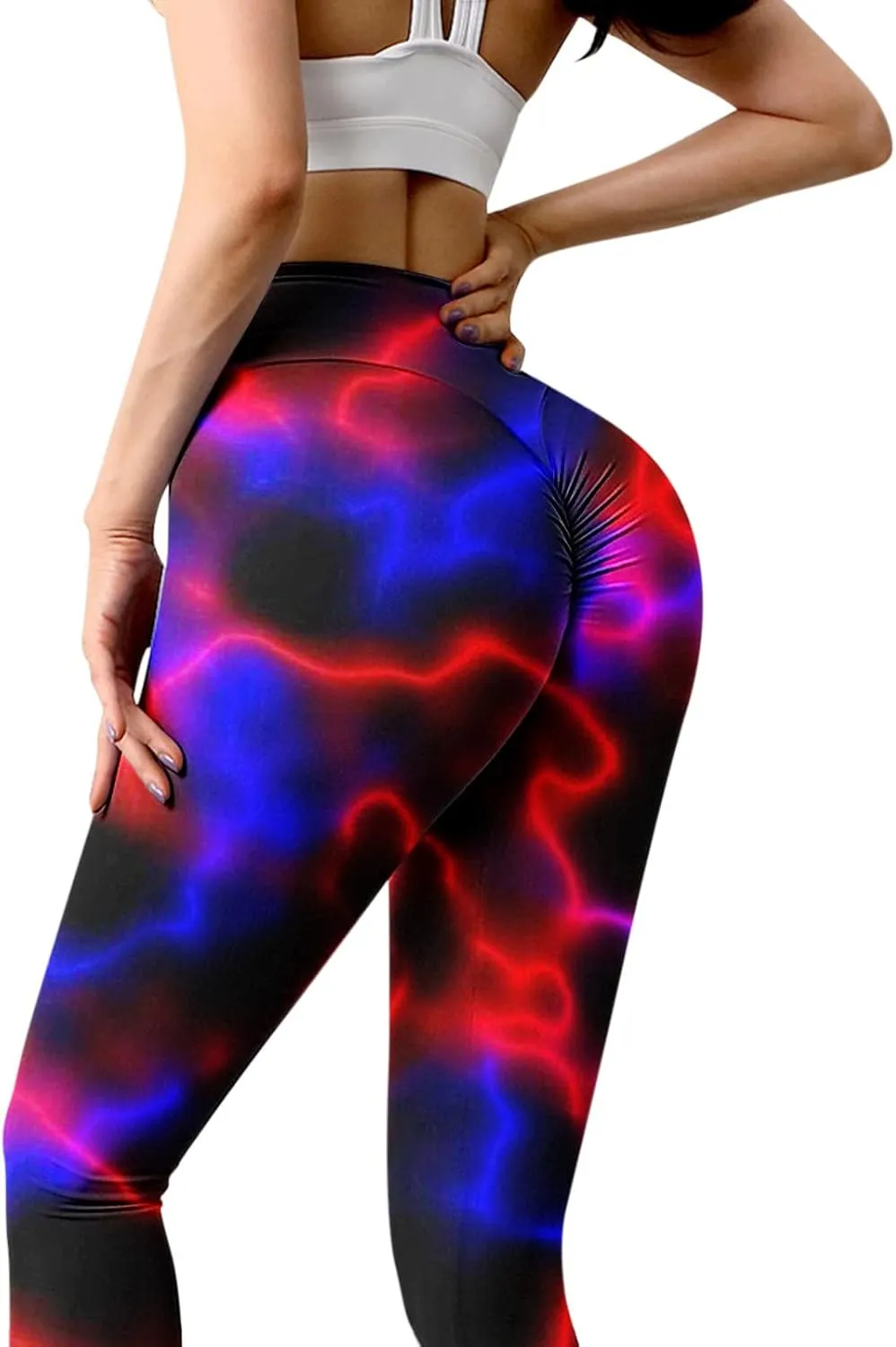LCMTWX Yoga Leggings Leggings Slimming Print Booty Women's Tummy Running Yoga Workout Running Pilates Pants Pants Yoga