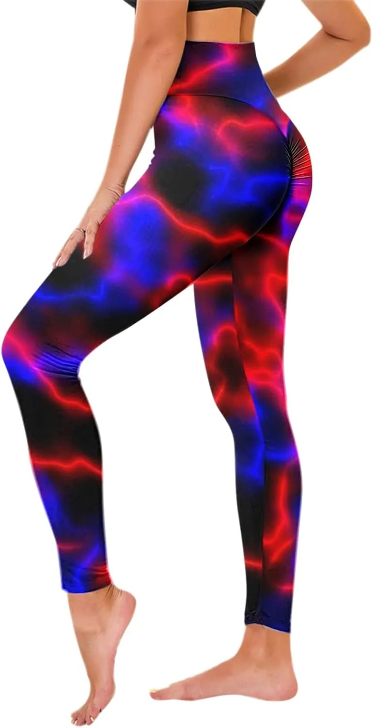 LCMTWX Yoga Leggings Leggings Slimming Print Booty Women's Tummy Running Yoga Workout Running Pilates Pants Pants Yoga