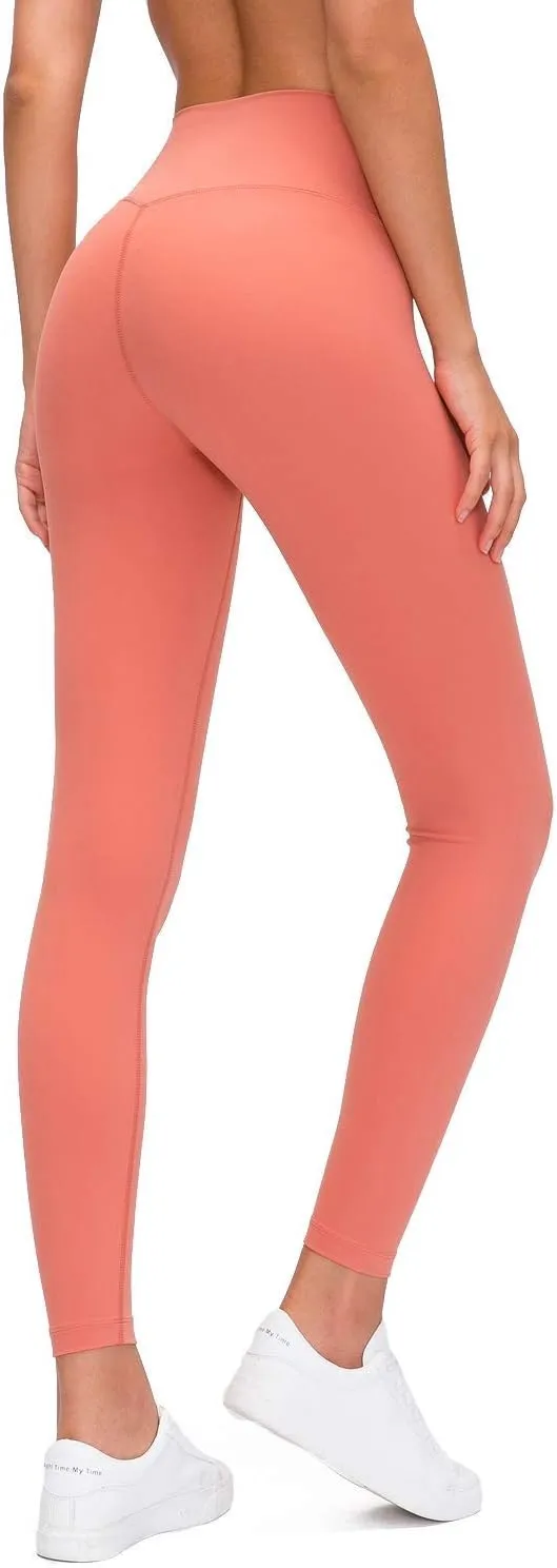 Lemedy Women Naked Feeling High Waist Tight Yoga Pants Workout Athletic Leggings