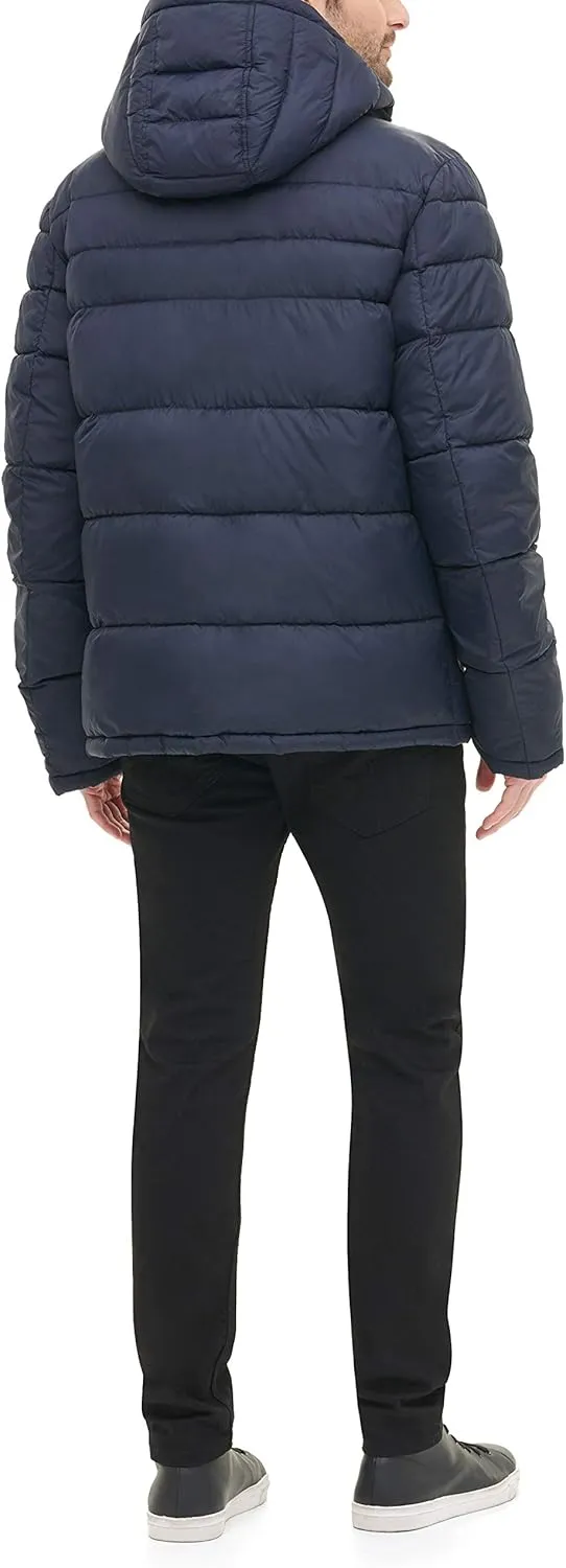 Levi's Men's Mid-Length Quilted Performance Hoody Puffer Jacket