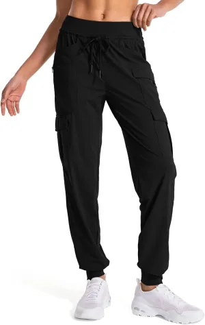 linlon Womens Hiking Pants Quick Dry UPF 50 Casual Pants Lightweight Travel Safari Work Cargo Joggers Pants
