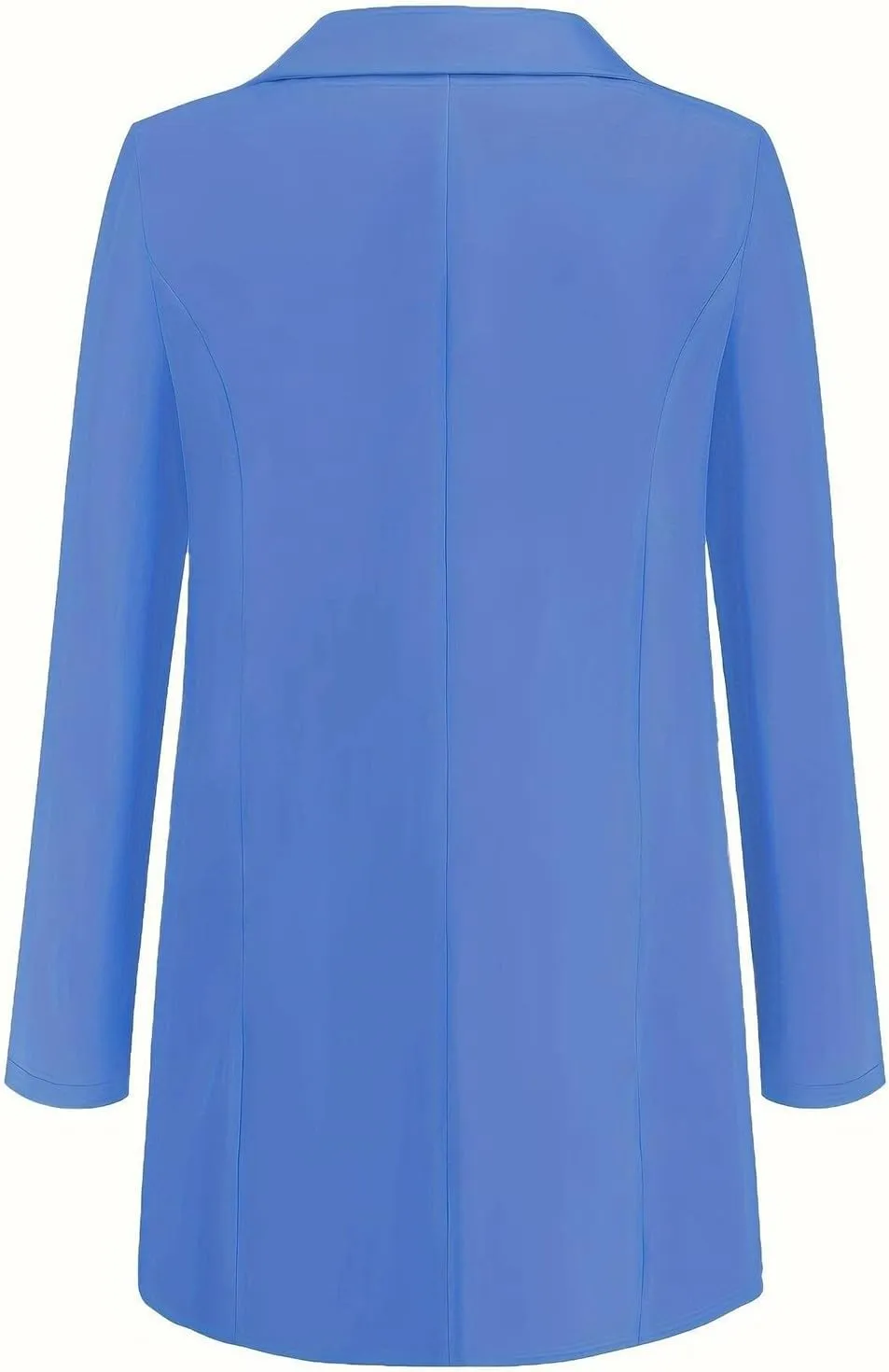 Long Blazers for Women Business Casual Comfy Slim Fit Suit Jacket Single Breasted Work Fall Blazers Jacket with Pocket