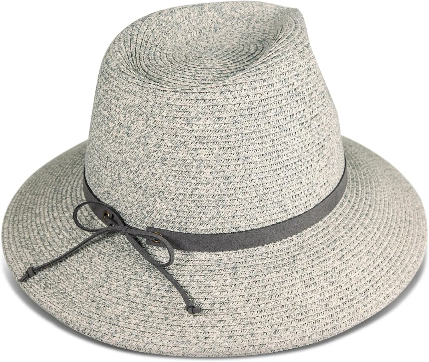 Lucky Brand Women's Summer Straw Wide Brim Boater Panama Adjustable Hat (One Size Fits Most)