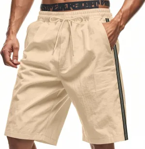 Mens Athletic Shorts Summer 11“ Elastic Waist Basketball Short Casual Lightweight Quick Dry Board Shorts with Pockets