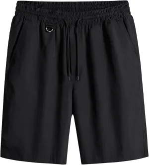 Men's Casual Shorts Cotton Sweat Shorts Athletic Workout Lounge Joggers Shorts Baggty Wide Leg Activewear with Pocket