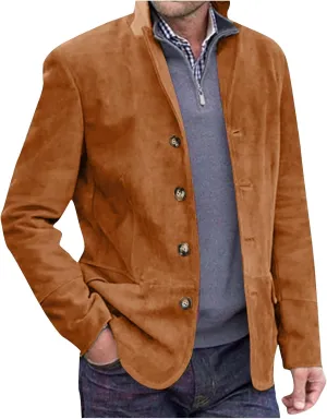 Men's Classic Blazer Slim Fit Sport Coats Business Casual Notched Lapel Suit Jacket Fashion Lightweight Vintage Blazers