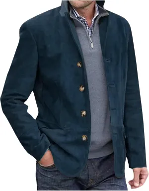 Men's Classic Blazer Slim Fit Sport Coats Business Casual Notched Lapel Suit Jacket Fashion Lightweight Vintage Blazers