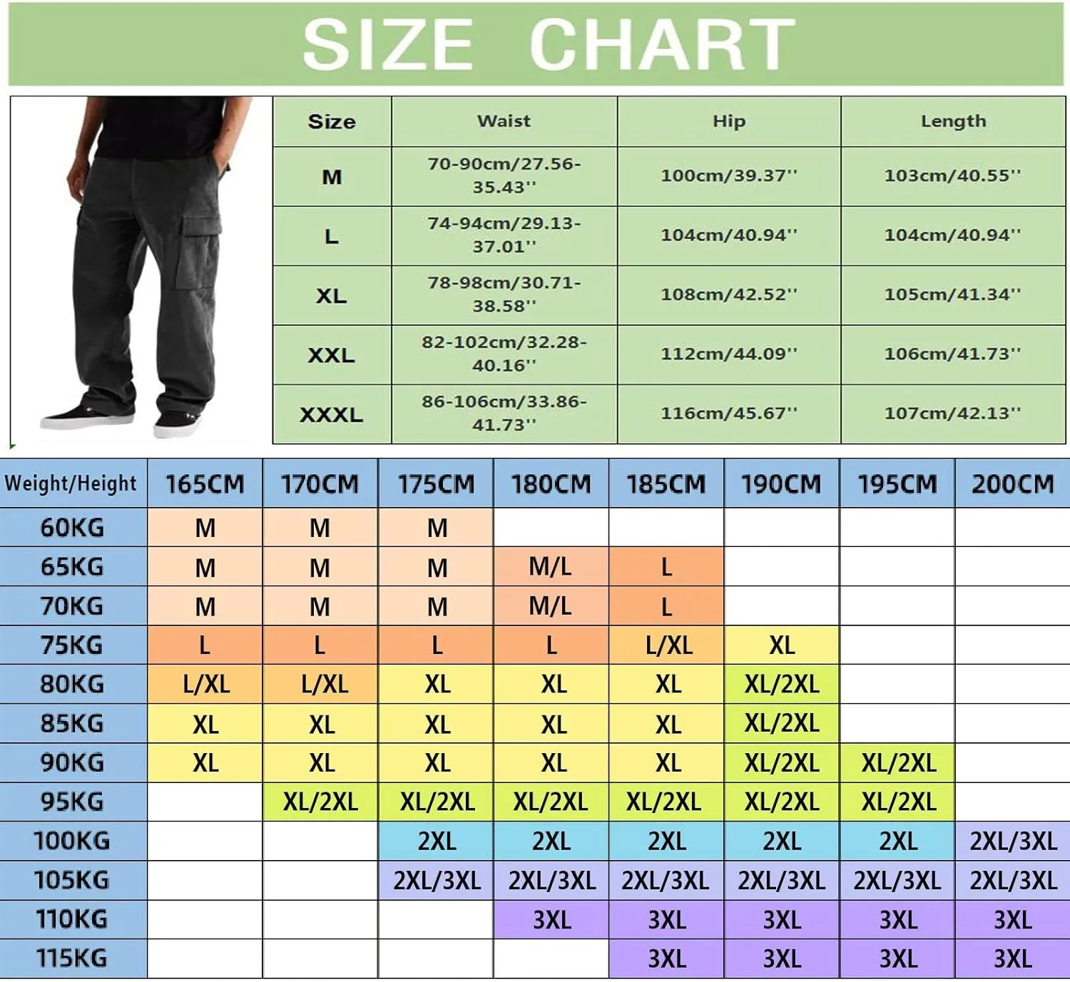 Men's Corduroy Pants Elastic Waist Drawstring Harem Pants Fashion Loose Casual Straight Long Trousers with Pockets