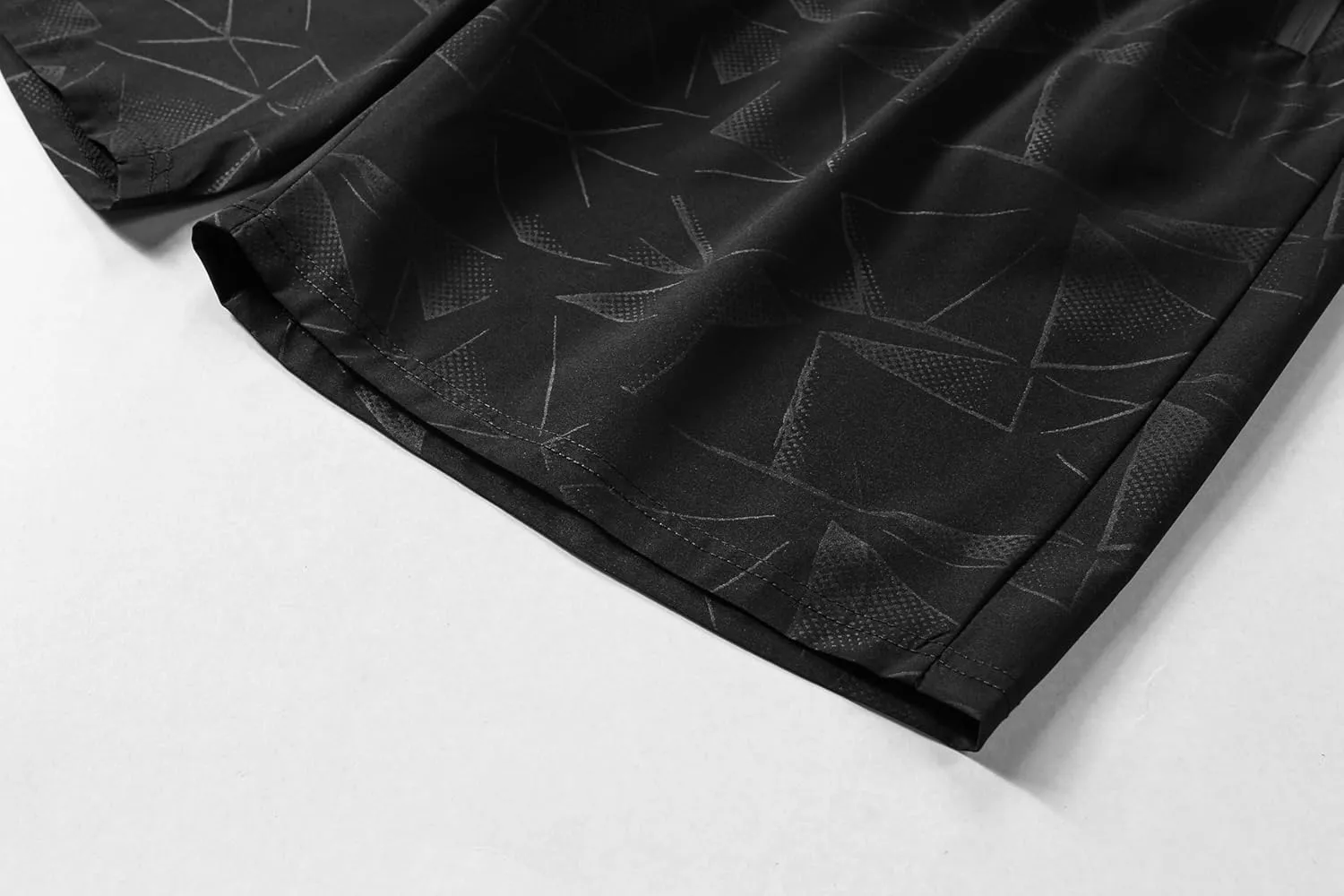 Men's Quick-Drying Printed Gym Shorts with Zip Pockets, Running and Fitness Gym Shorts for Many scenarios